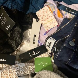 7 clothing items MYSTERY BOX. A mixture of NWT and NEW without tags.